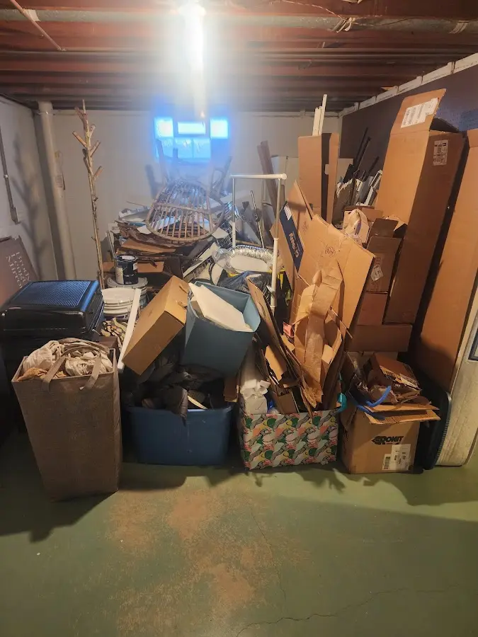 Roll-off dumpster container at job site for Construction Dumpster Rental in Haddam